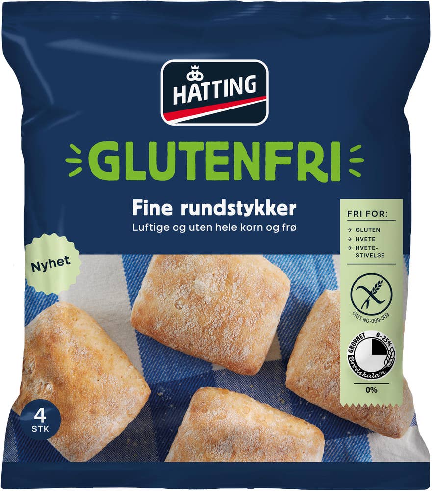 Hatting Glutenfri Fine Rundstykker 4 stk
