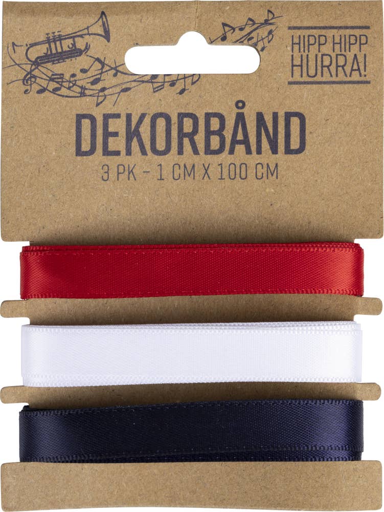 Nordic Season Products As Dekorbånd til 17. mai 1 x 100cm, 3 stykk