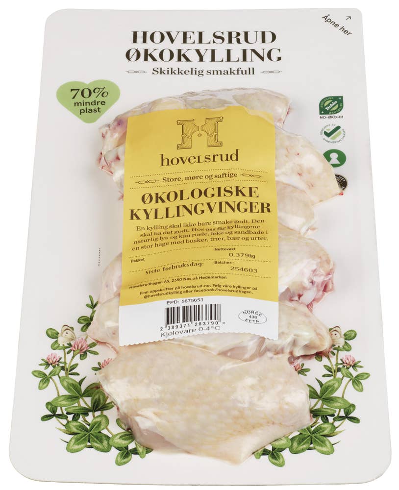 Hovelsrud Økologiske kyllingvinger