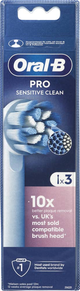 Oral-b Tannbørstehoder Pro sensitive clean 3 stk