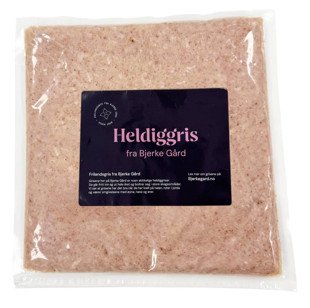 Heldiggris Medisterfarse av frilandsgris