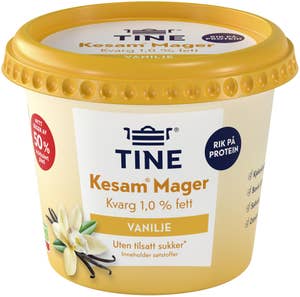TINE Mager Kesam Vanilje Uten Tilsatt Sukker