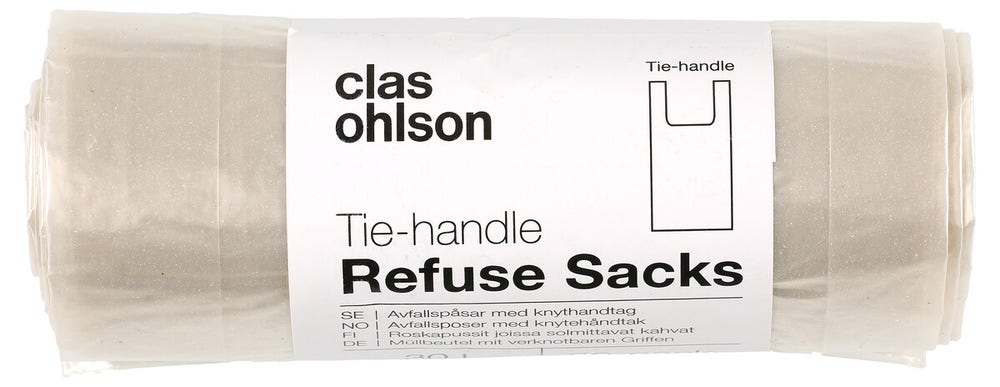 Clas Ohlson Avfallsposer 30 liter transparent