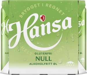 Hansa Null % Alkoholfri, Glutenfri, 6 x 0,5l