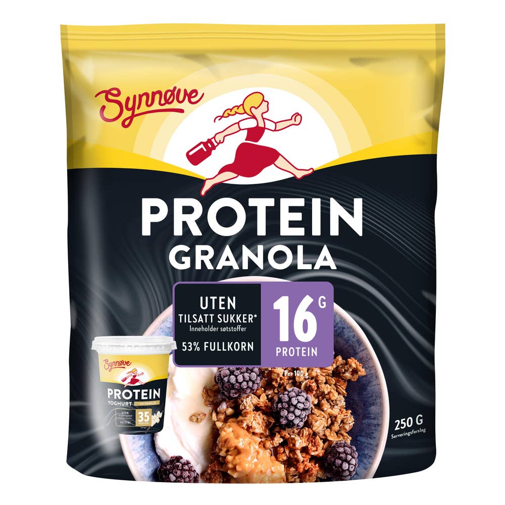 Synnøve Finden Proteingranola Uten tilsatt sukker