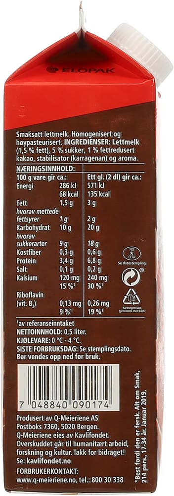 Q Fersk Sjokolademelk