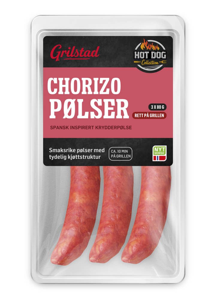 Grilstad Chorizo pølser 3 stk