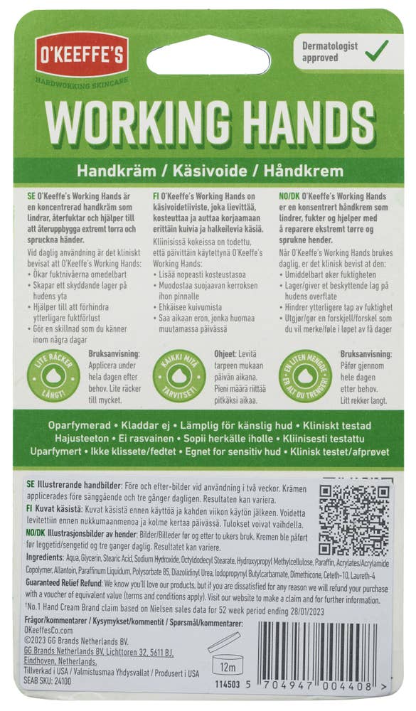 O’Keeffe’s Working hands håndkrem