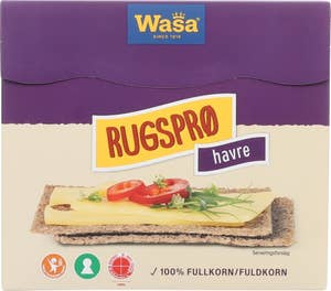 Wasa Knekkebrød Rugsprø Havre