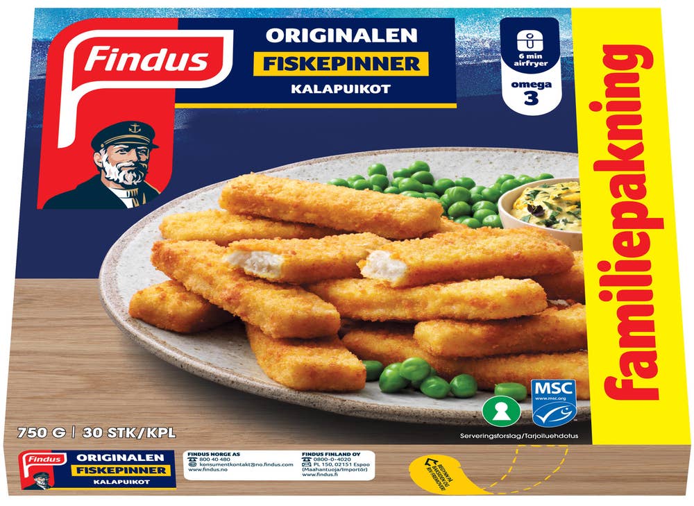 FINDUS Fiskepinner MSC