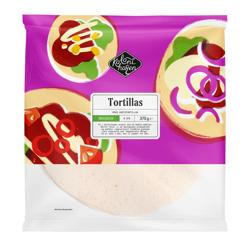 Kolonihagen Økologisk tortillas 6 stk