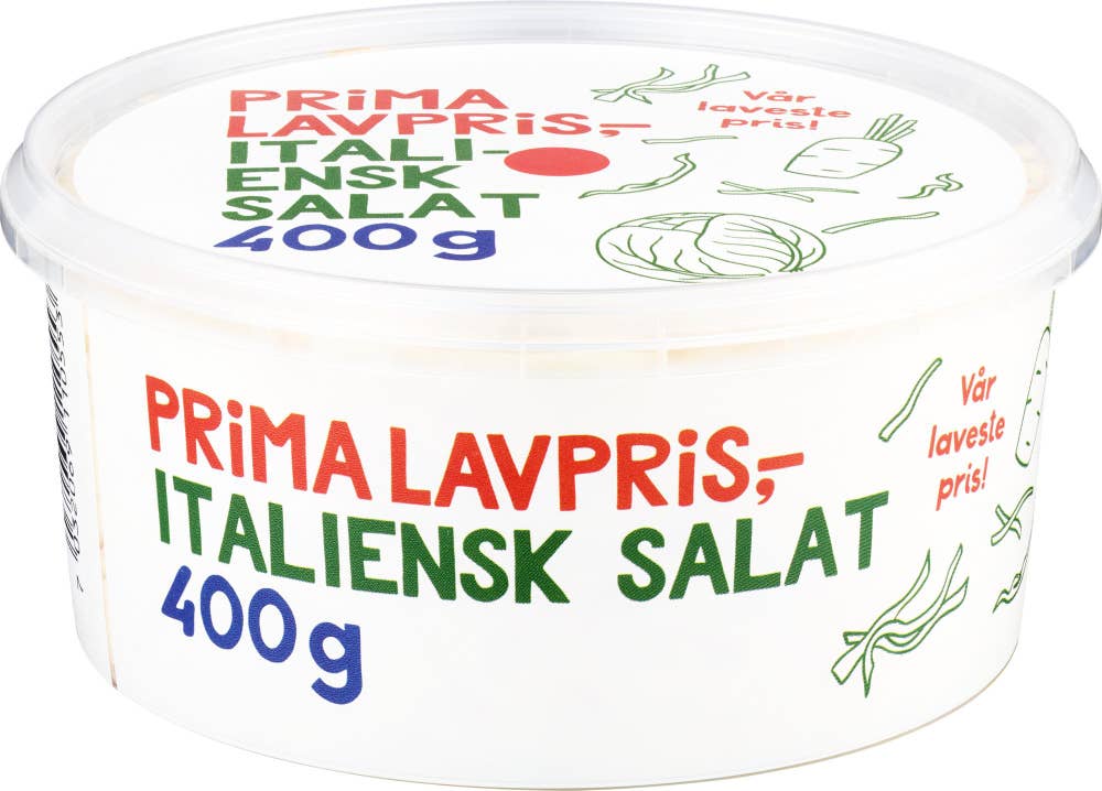 Prima Lavpris Italiensk salat