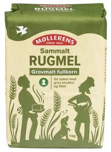 Norgesmøllene Sammalt rugmel Grovmalt fullkorn