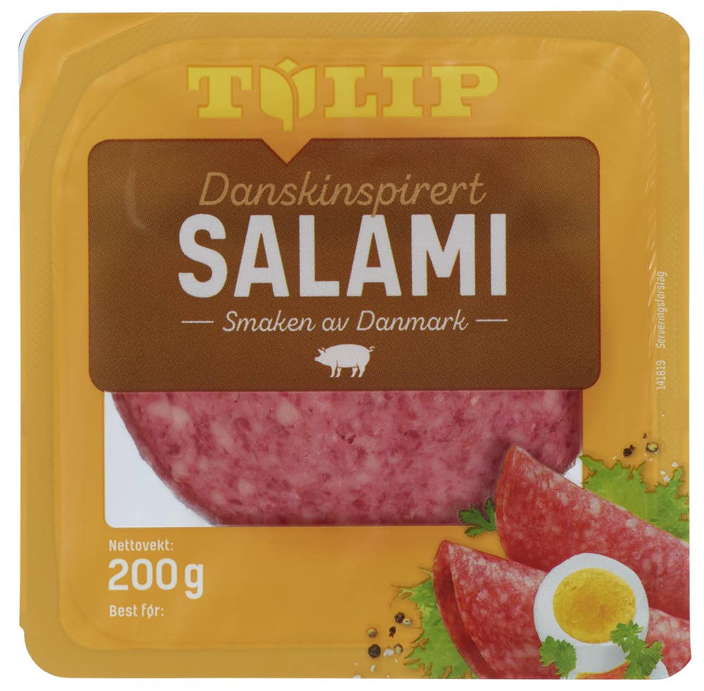 Tulip Dansk salami Skivet
