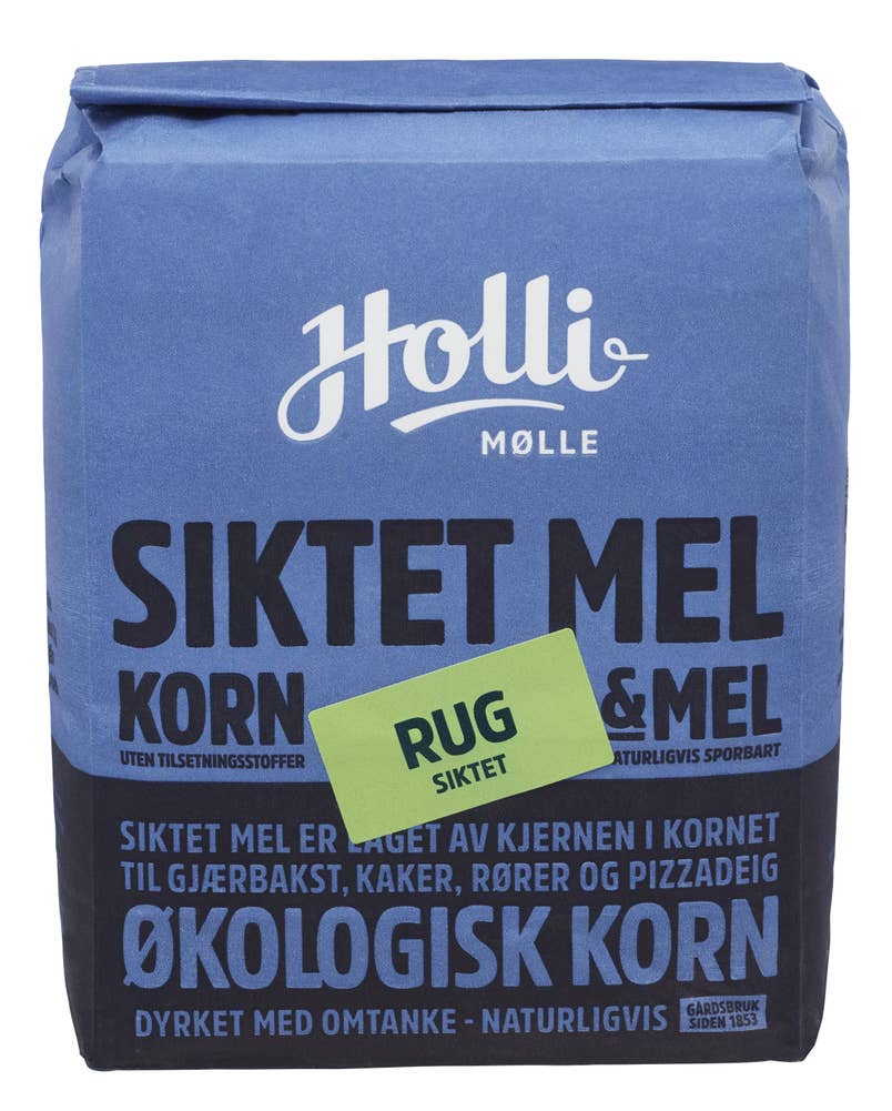 Holli Mølle Økologisk siktet rugmel