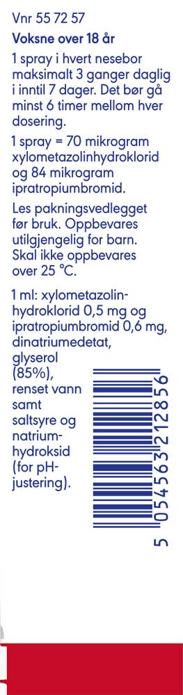 Otrivin Comp nesespray for voksne 0.5mg/ml + 0.6mg/ml