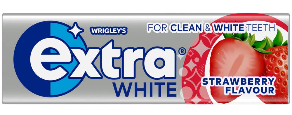 Extra White Jordbær Sukkerfri 10 stk