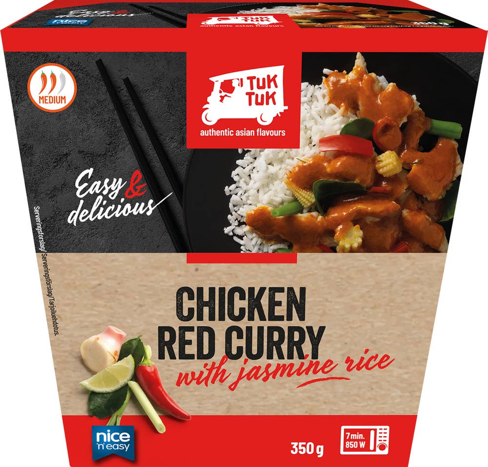 NICE 'N EASY Thai Chicken Red Curry med jasminris
