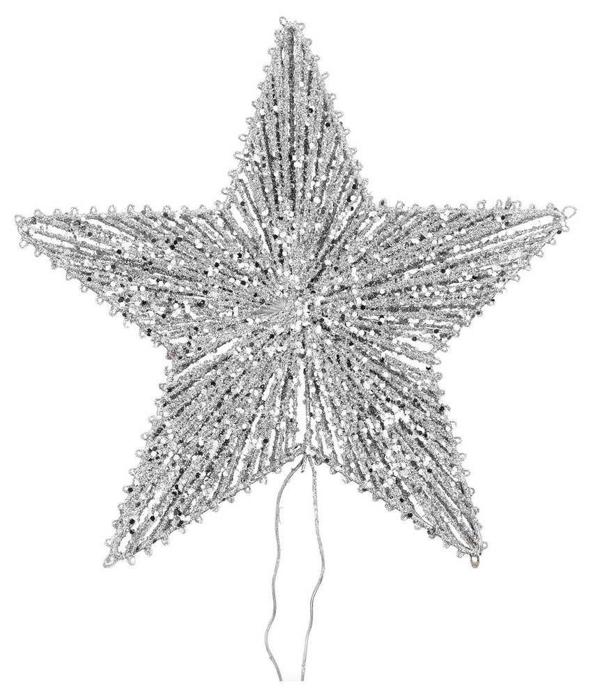 Clas Ohlson Toppstjerne til juletre Sølv