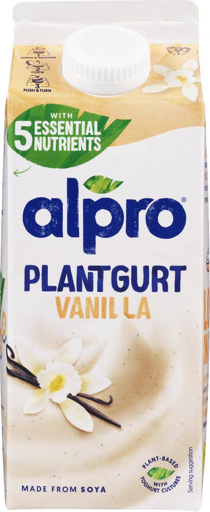 Alpro Plantgurt Soya vanilje