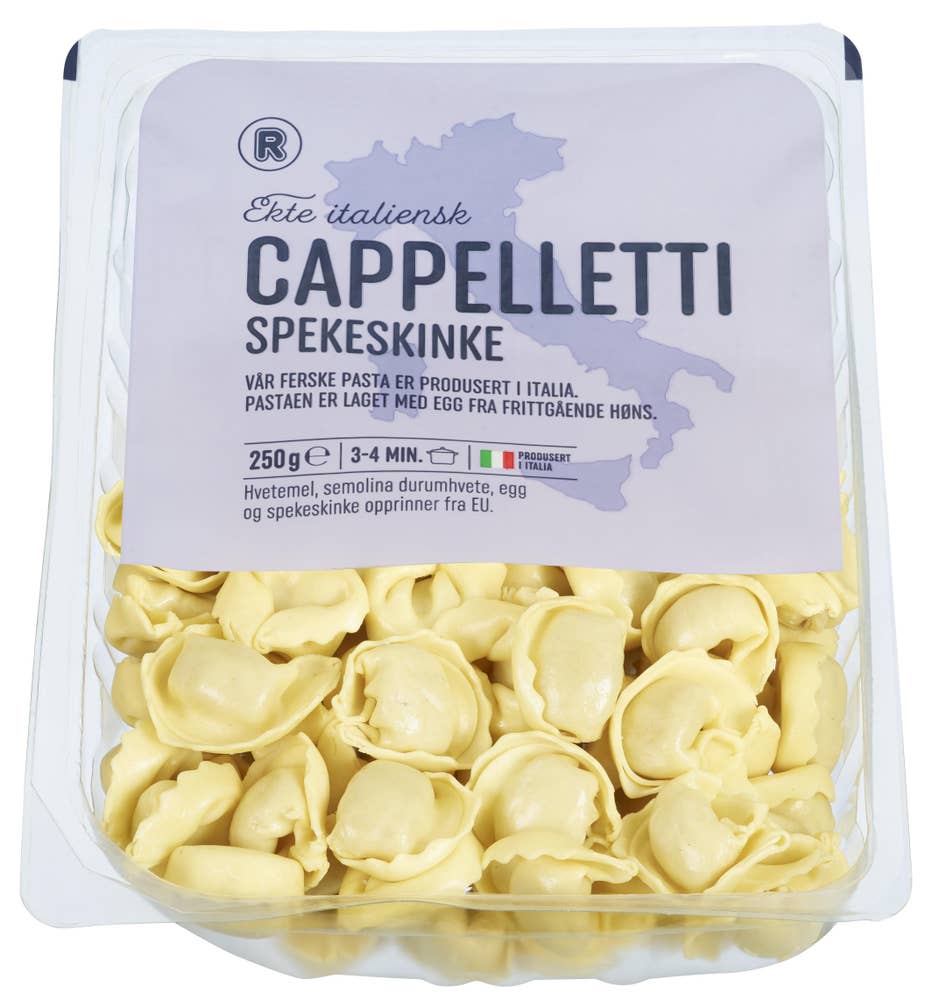 R Cappelletti med spekeskinke