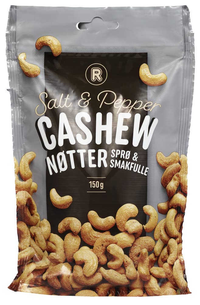 R Cashewnøtter med Salt & Pepper