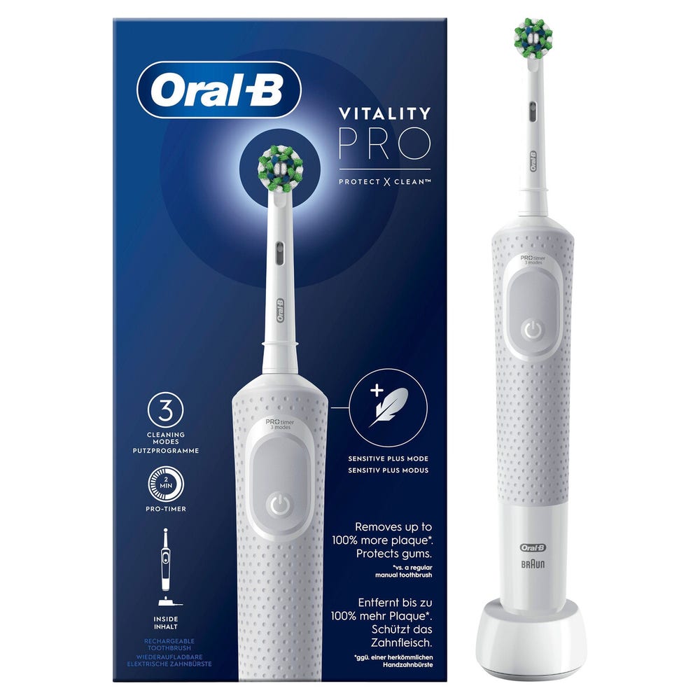 Oral-B Eletktrisk tannbørste Oral-B Vitality Pro, hvit