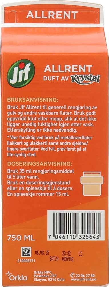 Jif Allrent med duft av Krystal