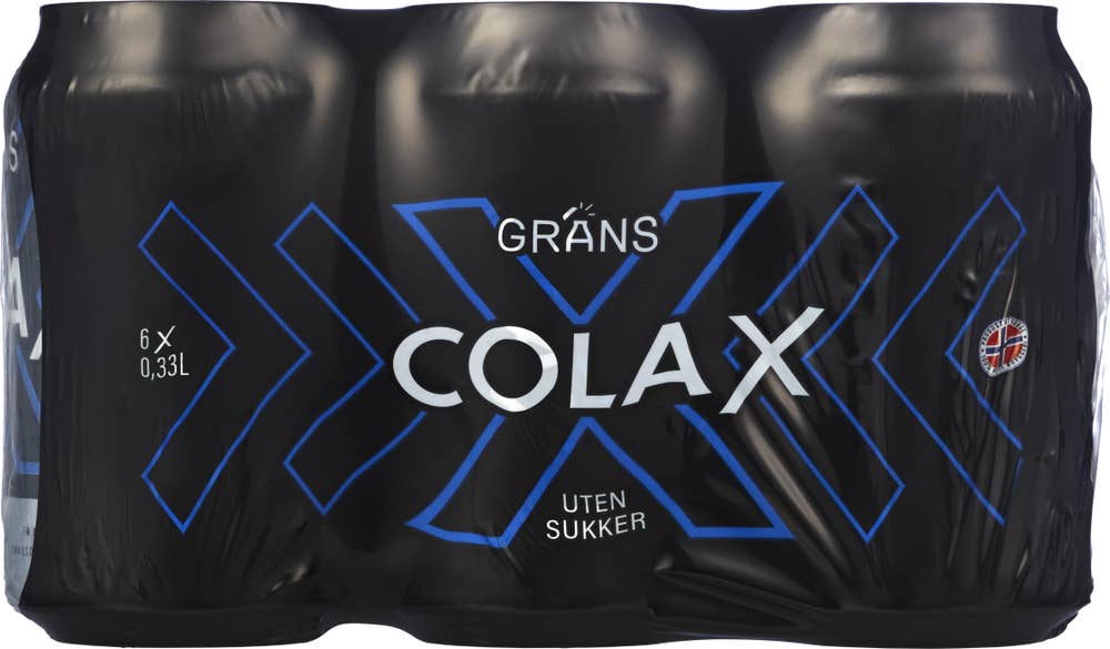 Grans Cola X Uten Sukker 6 x 0,33L