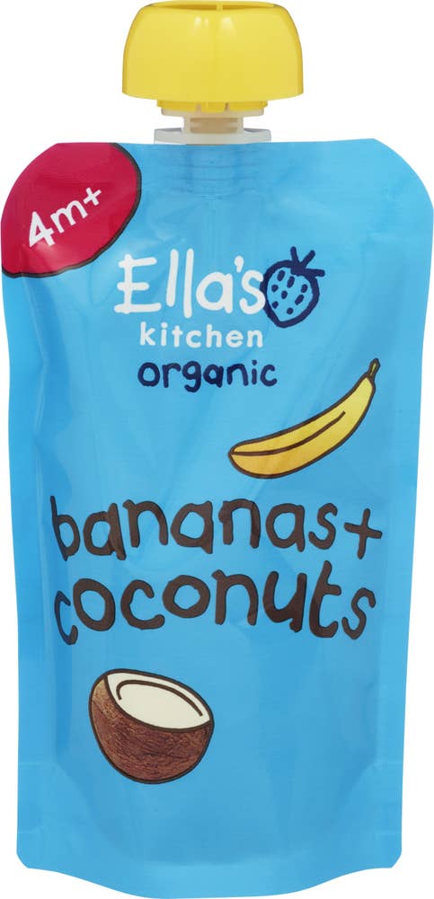 Ella's Kitchen Økologisk mos med banan & kokos Fra 4 mnd