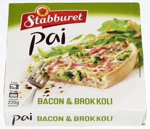 Stabburet Bacon og brokkolipai Liten