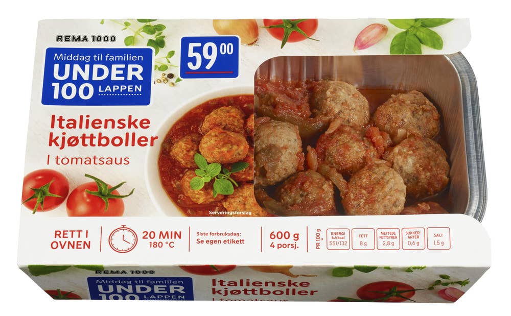 Kjøttboller i tomatsaus