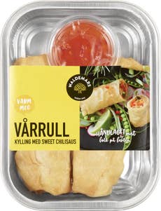 Waldemars Vårrul med kylling og sweet chilisaus 2stk