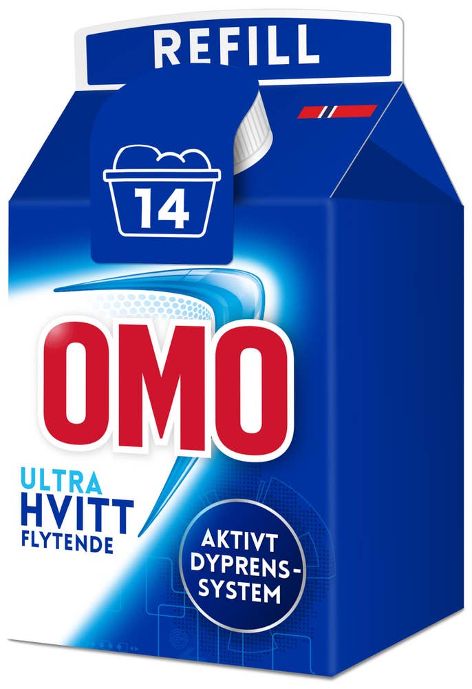 Omo Ultra Hvitt Flytende Refill