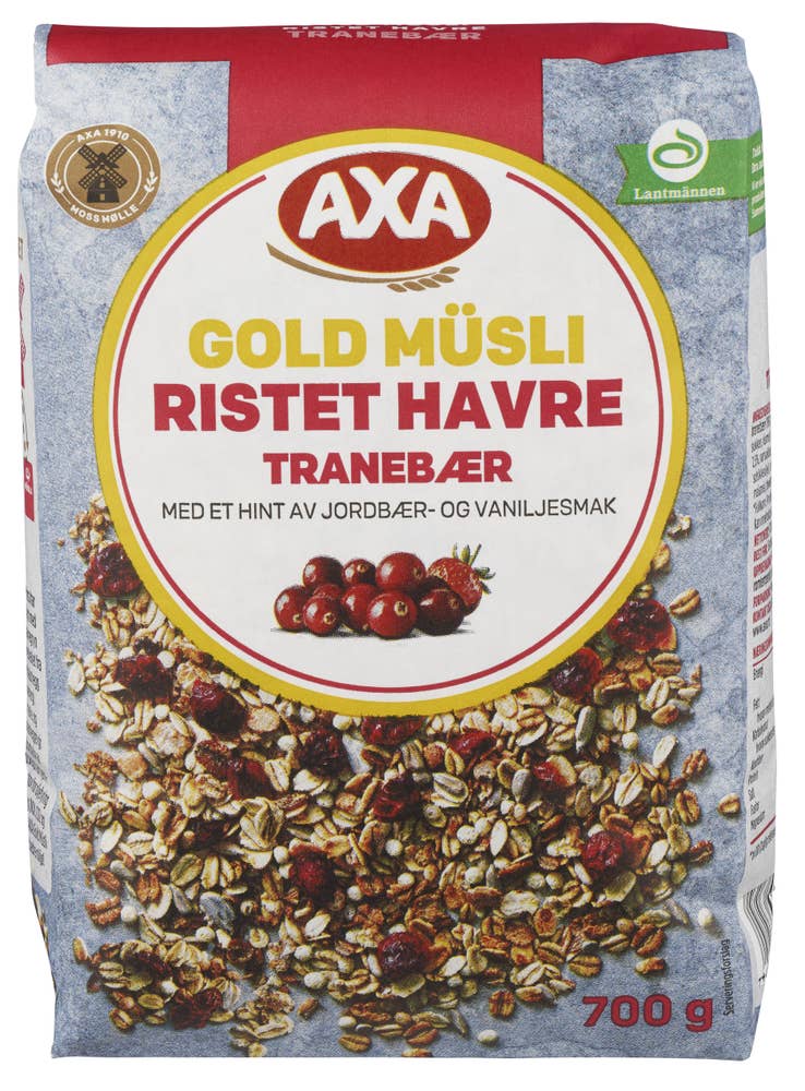 Axa Ristet havre & tranebær