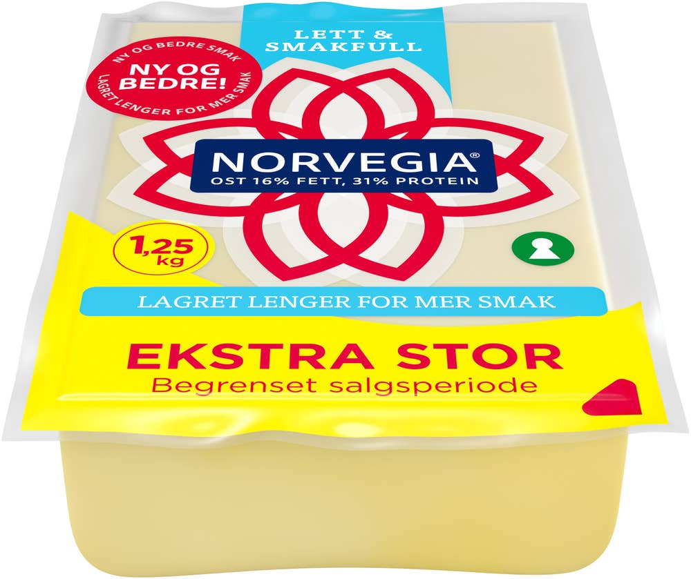 TINE Norvegia Lett 16% skorpefri Partivare