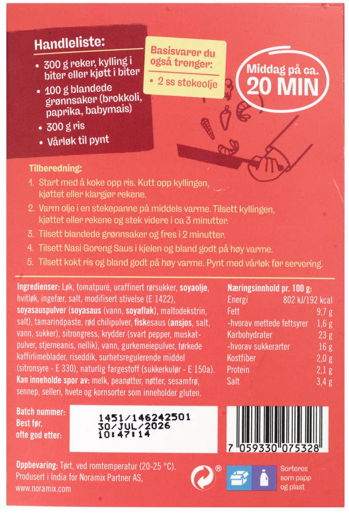 Time Out Nasi Goreng Paste