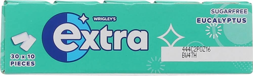 Extra Eucalyptus Tyggis 30 x 10 stk