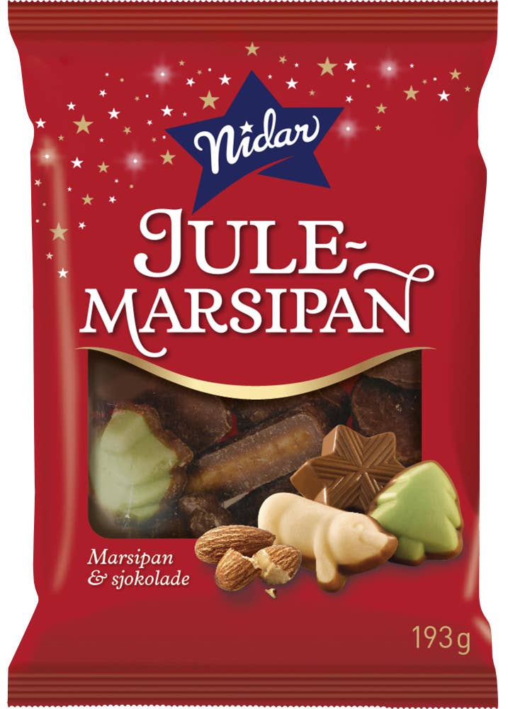 Nidar Julemarsipan og Sjokolade