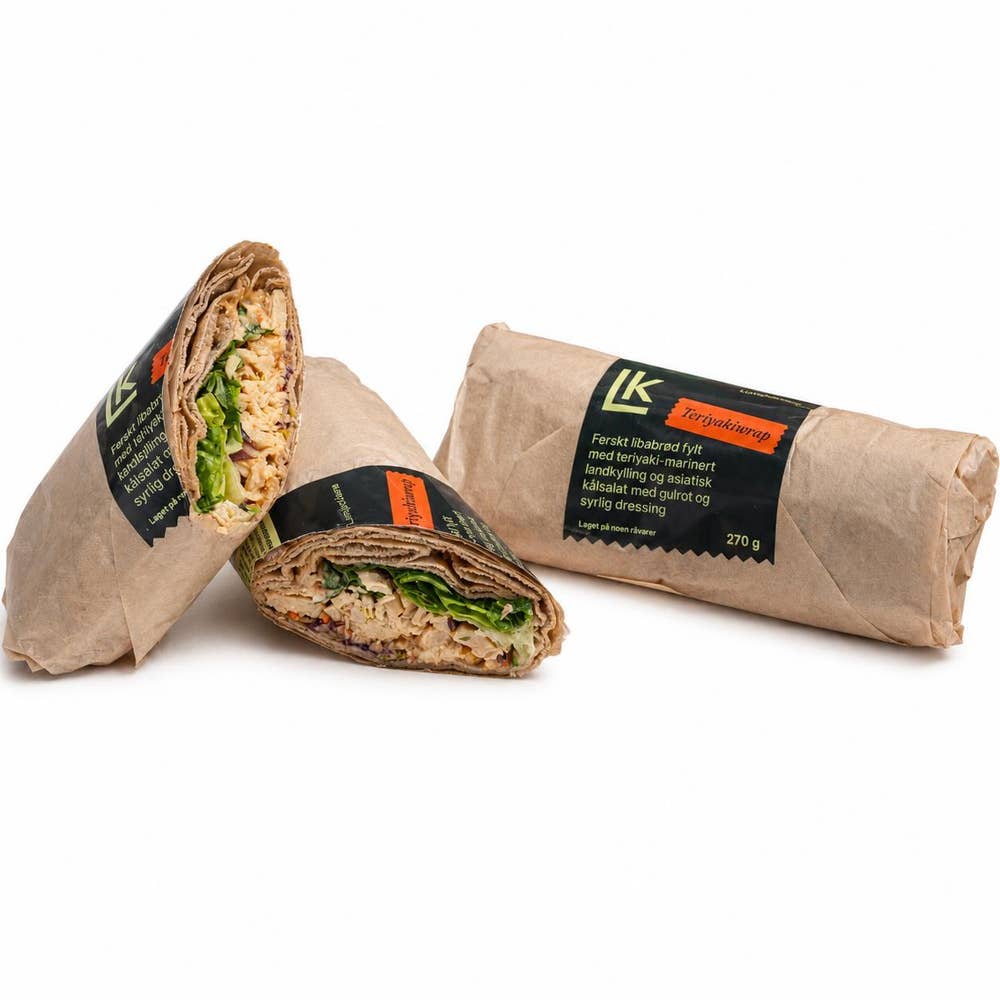 Kreativ Catering Wrap med terriyaki marinert kylling