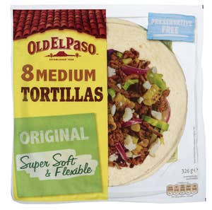 Old El Paso Tortillas original medium 8stk, 20cm