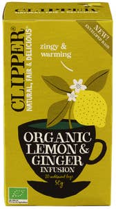 Clipper Økologisk Lemon & ginger infusion tea Økologisk