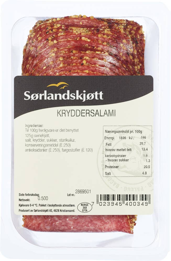 Sørlandskjøtt Kryddersalami