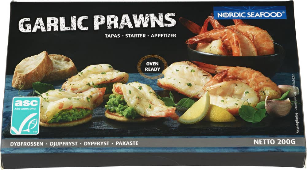 Nordic Seafood Hvitløksmarinerte reker