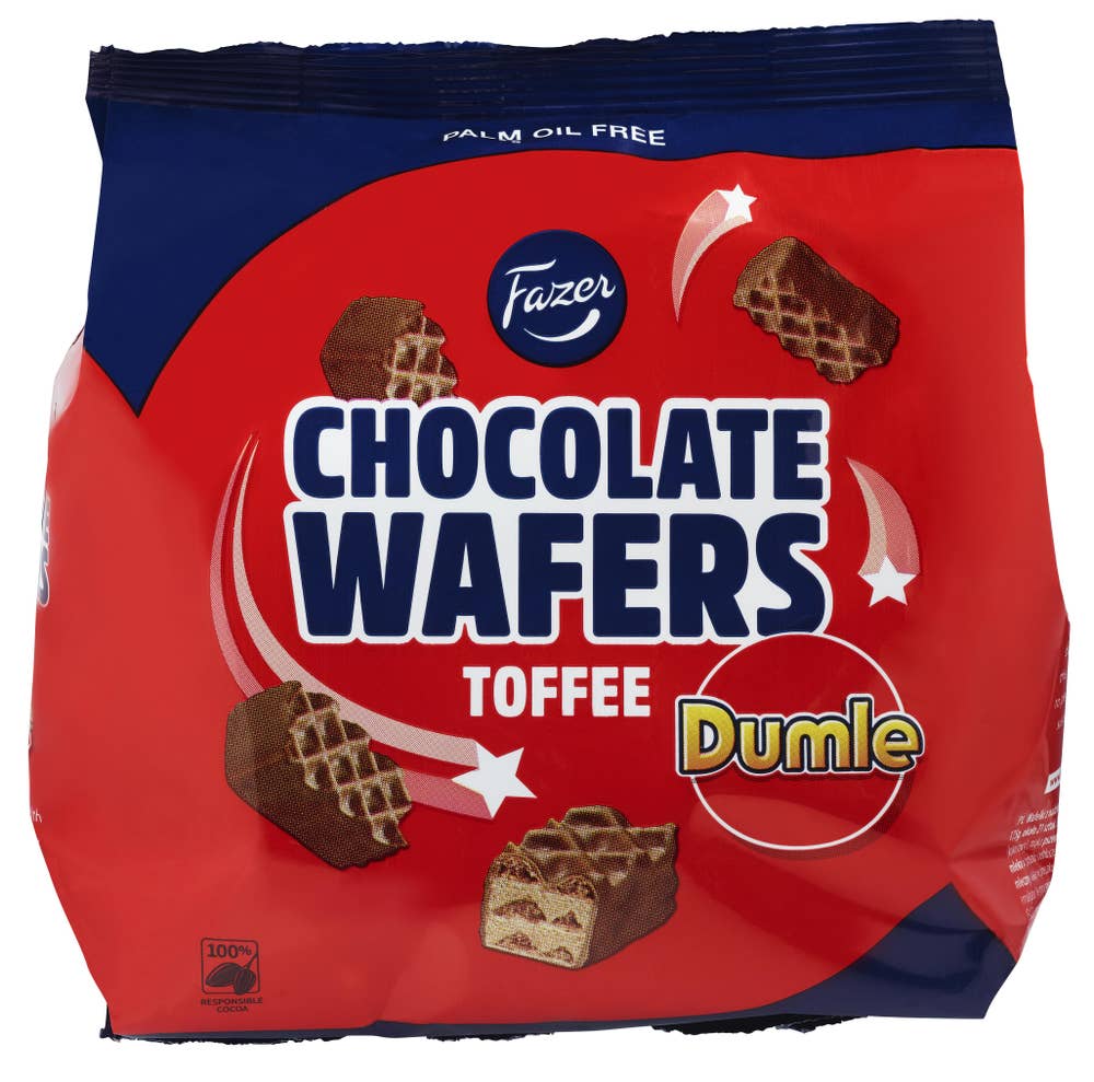 Fazer Dumle Chocolate Wafers - kjeks Toffee