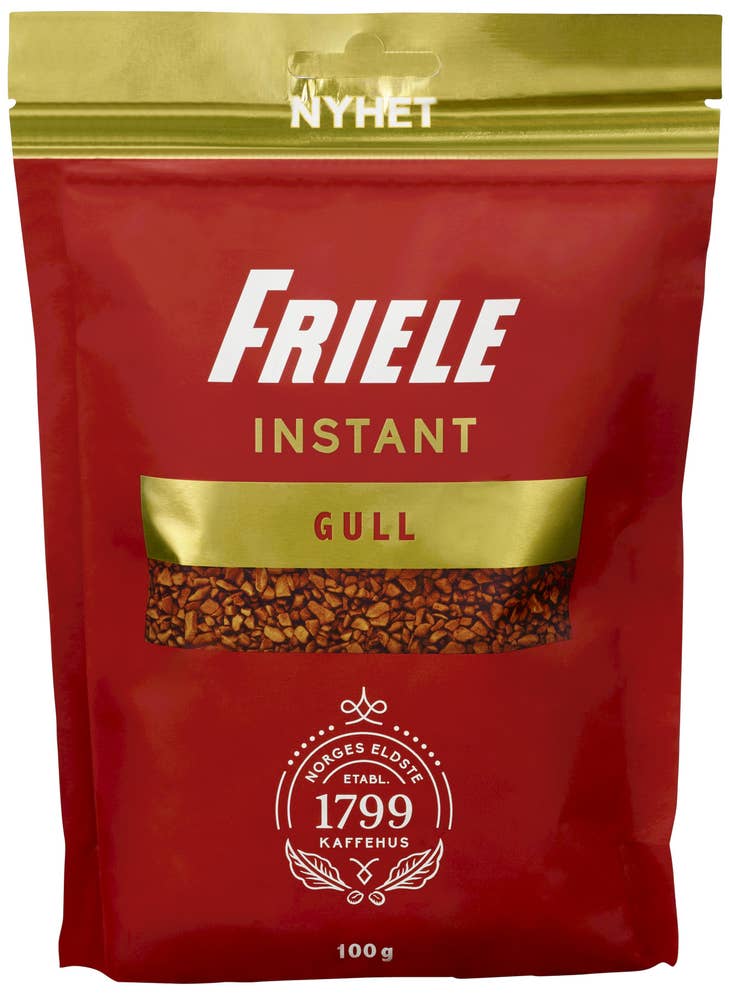 Friele Instant Gull refill Pulverkaffe