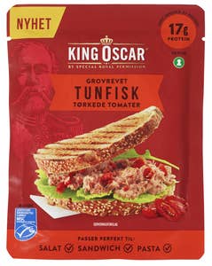 King Oscar Grovrevet tunfisk Med tørkede tomater