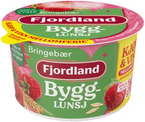 Fjordland Byggrynslunsj Med bringebær