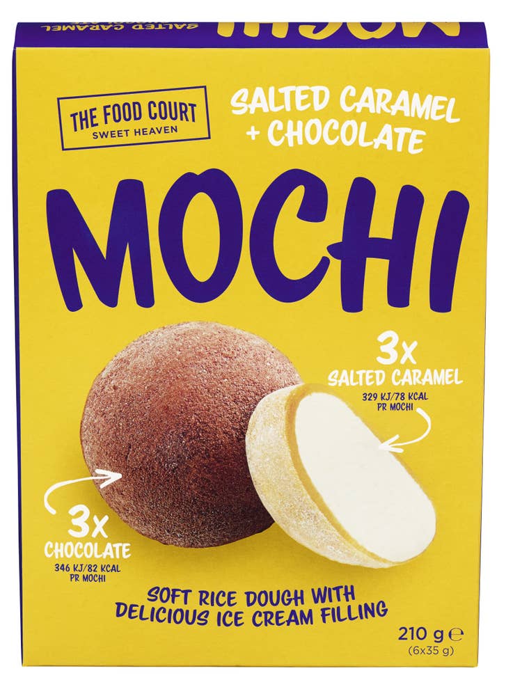 Food Court Mochi salted caramel and chocolate