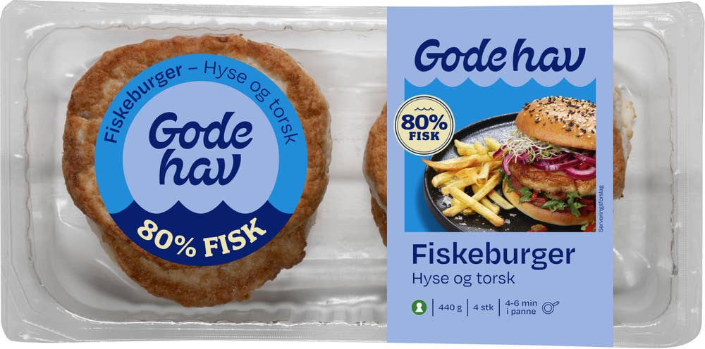Gode Hav Fiskeburger Hyse og torsk